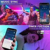 LED RGB Strip Lights with Bluetooth & Wi-Fi – Smart Home Lighting for Any Room 💡🎶